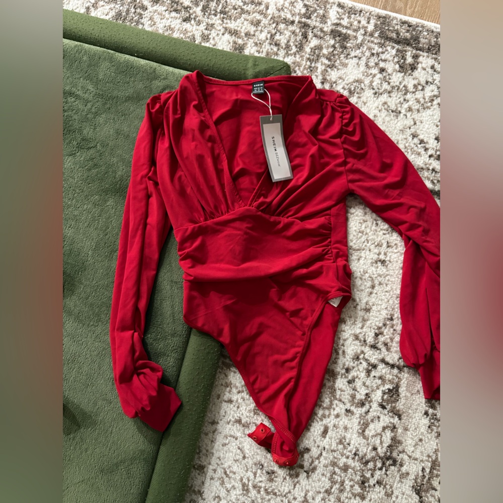 SHEIN Vibrant Red Blouse
